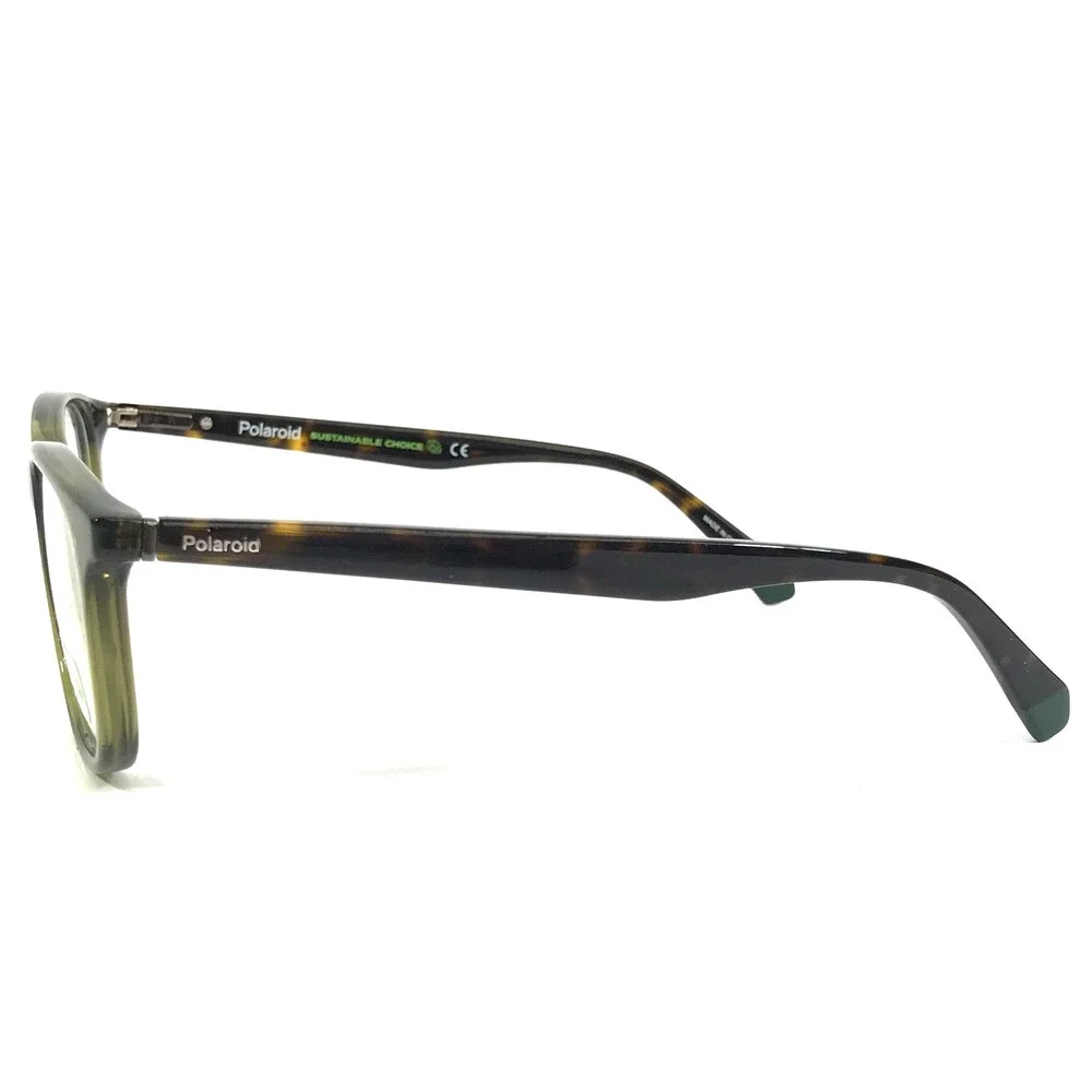 Polaroid Eyeglasses Frames PLD D424 4C3 Green Tortoise Square Full Rim 50-21-145